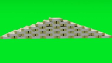 20 Indian rupees money composition. Financial background. Many banknotes and wads of money. Business or economy concept. Cash.