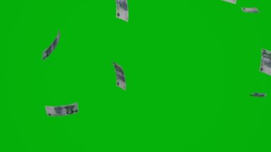 50 Chinese yuan money composition. Financial background. Many banknotes and wads of money. Business or economy concept. Cash.