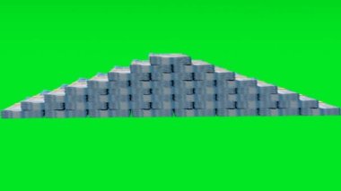 2000 Russian rubles money composition. Financial background. Many banknotes and wads of money. Business or economy concept. Cash.