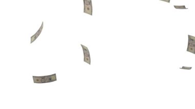 5 US dollar money composition. Financial background. Many banknotes and wads of money. Business or economy concept. Cash.