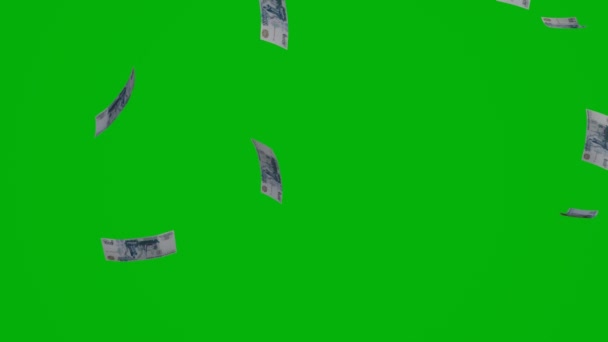 1000 Російських Рублів Грошовий Склад Фінансове Походження Багато Банкнот Пучечок — стокове відео