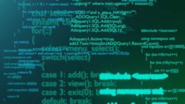 Programming code. Programming language strings. Programming concept. Coding Background