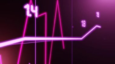 Stock market animated graphic. Stock price chart. Financial and business concept.