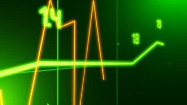 Stock market animated graphic. Stock price chart. Financial and business concept.