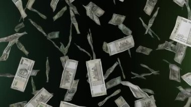 500 Hint rupisi düşüyor. Banknotlar. Para yağmuru. İkramiye ya da piyango ödülü. İş dünyası.