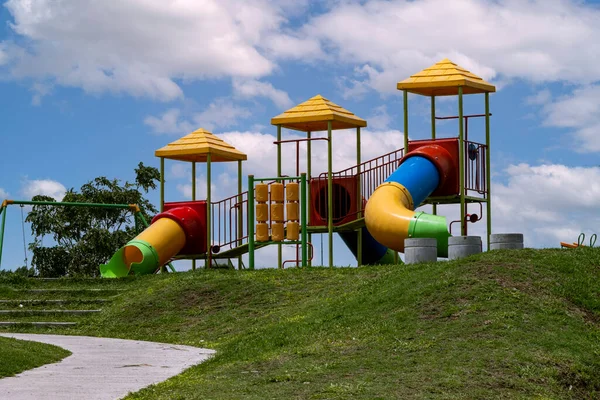 Parque Infantil Argentina Sin Gente Día Soleado — Foto de Stock