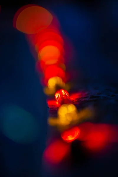 Fundo Luz Bokeh Borrado Brilho Luzes Brilhantes Cidade Noturna Moderno — Fotografia de Stock