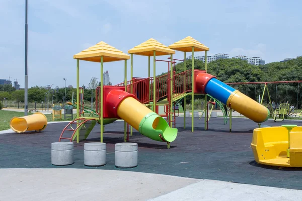 Colorful Children Playground City Park — Foto de Stock