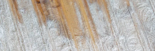 冬季霜冻背景 覆盖着雪花和白霜 色调的木板 — 图库照片