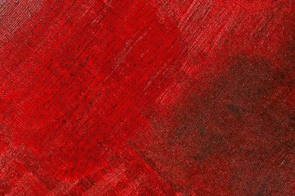 Fond Créatif Abstrait Tache Rouge Apprêt Coloré Lors Tonification Toile — Photo