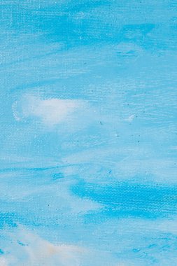 yaratıcı arkaplan, keten tuval yüzeyinde göksel renk astarı, geçici nesne, kapat, tonu 