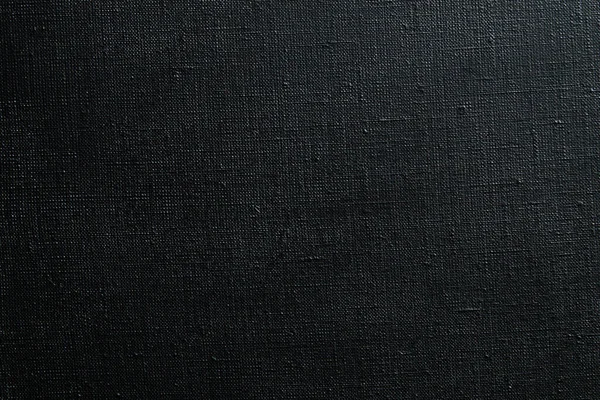 Dunkler Kreativer Hintergrund Schwarz Grundiertes Leinentuch Ungleichmäßige Beleuchtung Farbtonung — Stockfoto