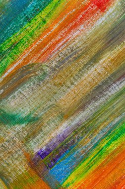 soyut gökkuşağı çok renkli arkaplan tuvaldeki boyaların silinmesiyle oluşmuş, kısa odaklı. Sanat eseri değil, geçici etki.. 
