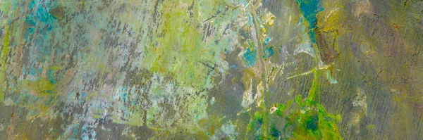 Farbenfroher Kreativer Kunterbunter Hintergrund Verschmierte Ölfarbreste Auf Einer Holzpalette Kurzer — Stockfoto