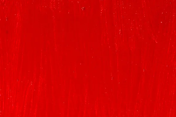 Bright Red Background Thick Acrylic Paint Unevenly Flat Surface — Stock Photo, Image