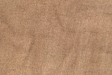 kumaş grunge arka plan, hakiki pamuk kot kahverengi, buruşuk, yıpranmış, yakın