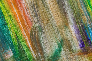 soyut gökkuşağı çok renkli arkaplan tuvaldeki boyaların silinmesiyle oluşmuş, kısa odaklı. Sanat eseri değil, geçici etki.. 