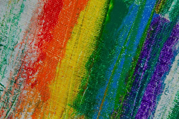 Resumo Arco Íris Fundo Multicolorido Formado Pelo Apagamento Tintas Tela — Fotografia de Stock