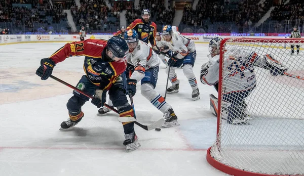 Ishockey, SHL, Djurgarden - Vaxjo Stockholm 'de hovet, İsveç 20220217