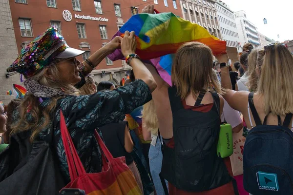 Stockholm Pride Parade August 2022 High Quality Photo — Stockfoto