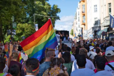 Stockholm Pride parade 6 august 2022. High quality photo