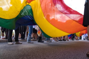 Stockholm Pride parade 6 august 2022. High quality photo