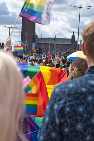 Stockholm Pride parade 6 august 2022. High quality photo