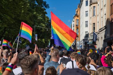 Stockholm Pride parade 6 august 2022. High quality photo