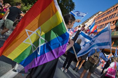 Stockholm Pride parade 6 august 2022. High quality photo