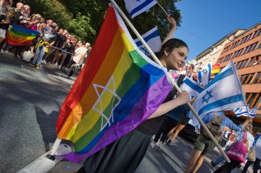 Stockholm Pride parade 6 august 2022. High quality photo
