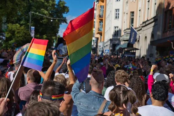 Stockholm Pride parade 6 august 2022. High quality photo