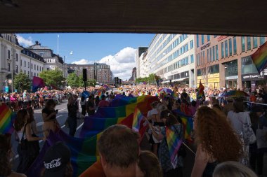 Stockholm Pride parade 6 august 2022. High quality photo