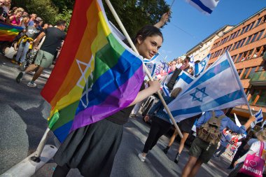 Stockholm Pride parade 6 august 2022. High quality photo