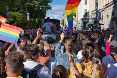 Stockholm Pride parade 6 august 2022. High quality photo