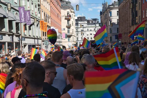 Stockholm Pride Parade August 2022 High Quality Photo — Foto de Stock