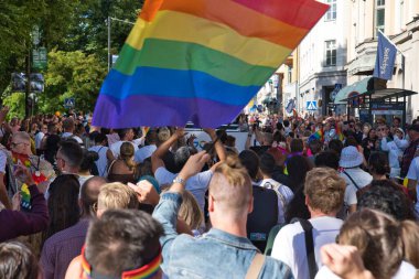 Stockholm Pride parade 6 august 2022. High quality photo