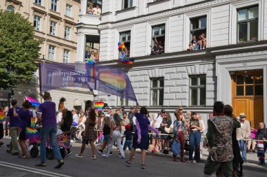 Stockholm Pride parade 6 august 2022. High quality photo