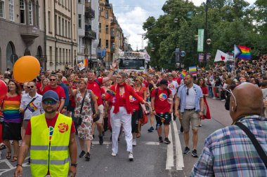 Stockholm Pride parade 6 august 2022. High quality photo