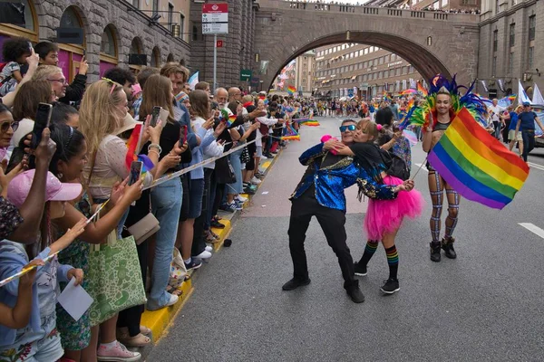Stockholm Pride Parade August 2022 High Quality Photo — Stok fotoğraf