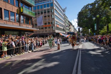 Stockholm Pride parade 6 august 2022. High quality photo