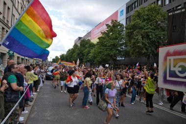 Stockholm Pride parade 6 august 2022. High quality photo