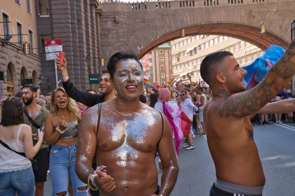 Stockholm Pride parade 6 august 2022. High quality photo