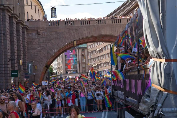 Парад Стокгольма Августа 2022 Года Высокое Качество Фото — стоковое фото