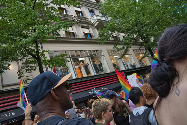 Stockholm Pride parade 6 august 2022. High quality photo