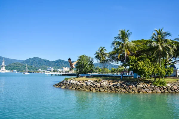Langkawi Adası Kedah Malezya Mavi Deniz Gökyüzü Ile Doğanın Güzel — Stok fotoğraf
