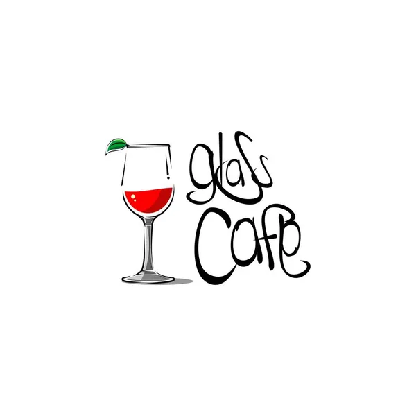 Café Logo Illustration Vektor Einfaches Logo — Stockvektor