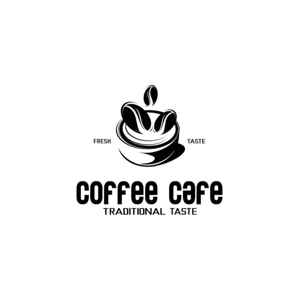 Logo Cafetería Ilustración Vector Logotipo Café — Vector de stock