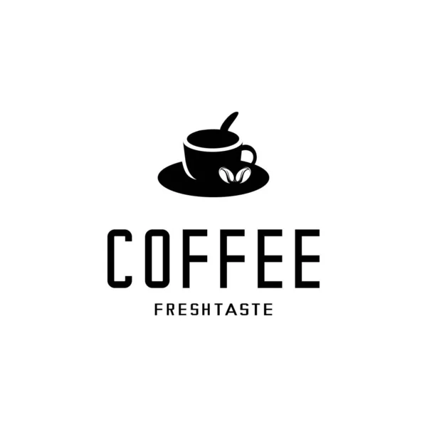 Вектор Иллюстрации Логотипа Кафе Чашка Вектора Кофе — стоковый вектор
