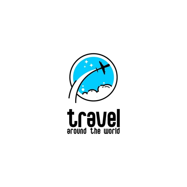 Vektor Ilustrasi Icon Travel Auf Weißem Hintergrund — Stockvektor