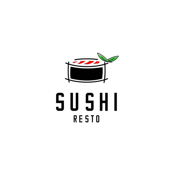 Suşi Vektörü Restoran Logo Illüstrasyon Vektörü — Stok Vektör